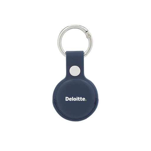 LEEVI - Santhome® PU Keychain with Santhome Tag pocket - Navy Blue