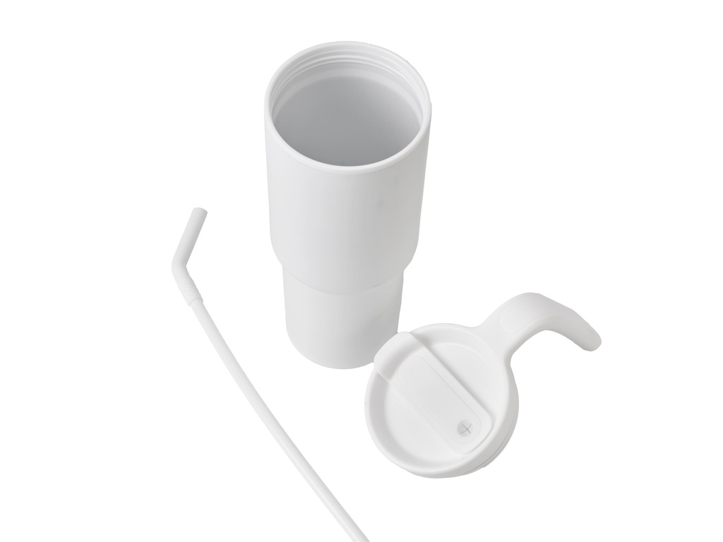 FORZA 360 - Hans Larsen Recycled Stainless Steel/PP Tumbler with 360 Branding - White