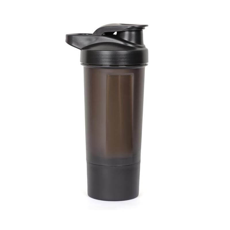 FINIQ - Giftology Protein Shaker Water Bottle with Cup - Black