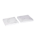 CARRARA - Giftology Set of 2 Marble Coasters