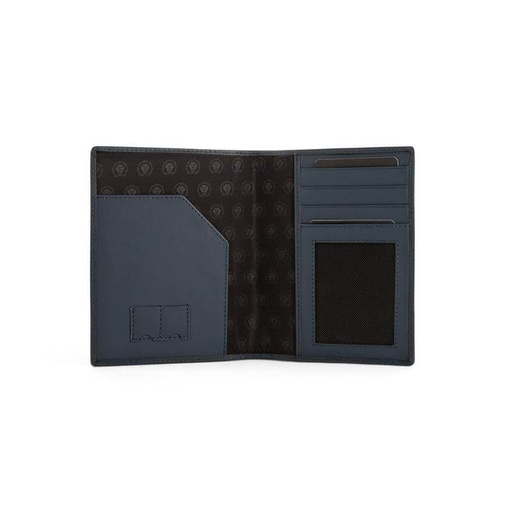 CROSS Saffiano Leather 4CC Passport Cover - Navy Blue