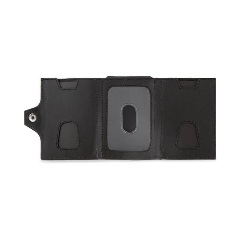 CROSS Soft Grain Leather 6CC Trifold Compact Wallet - Black