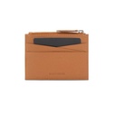 CROSS Pebble Leather Ladies' 6CC Zip Card Holder - Mocha