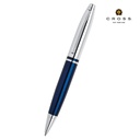 Cross Calais™ Chrome/Blue Lacquer Ballpoint Pen with Classic Midnight Blue Journal Gift Set