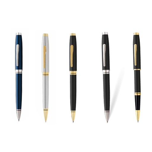Coventry Black Lacquer with Polished Chrome Appointments Ballpoint Pen (Blue Ink) 