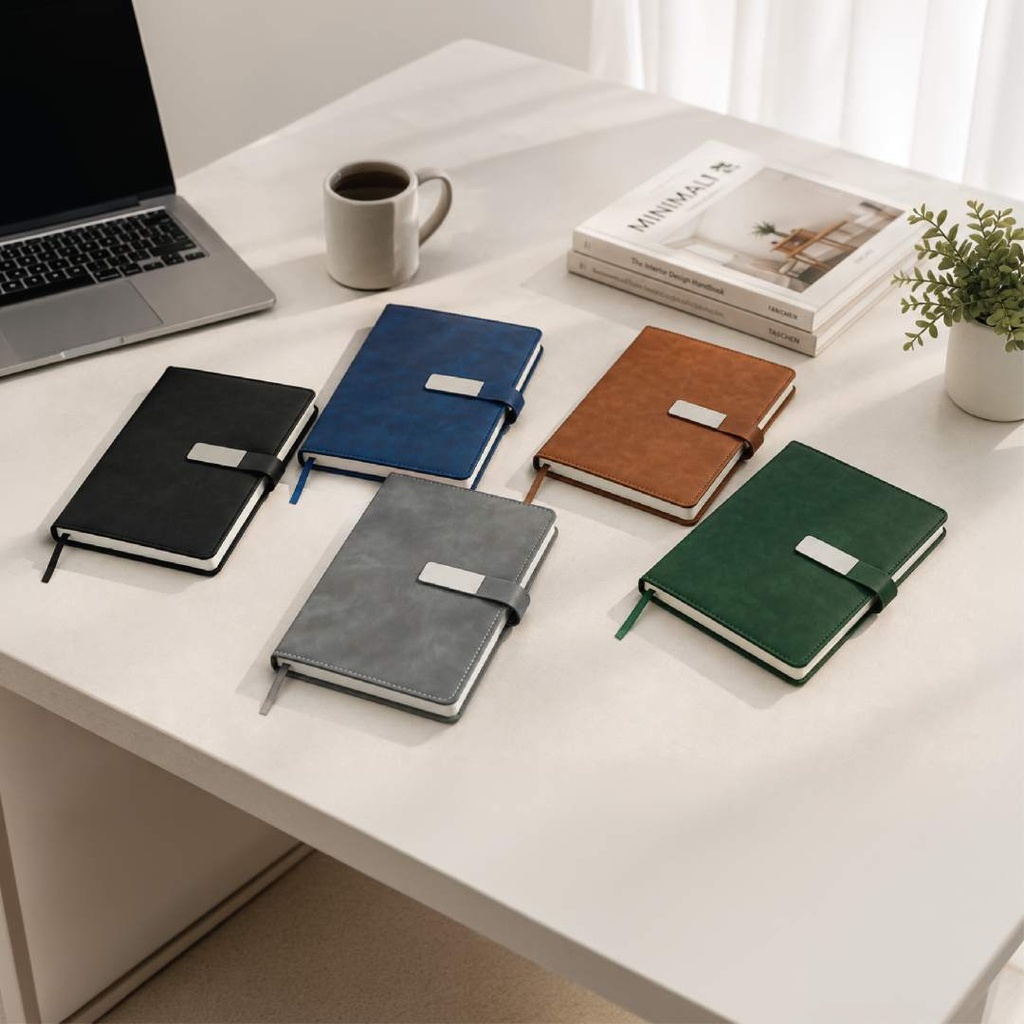 WINDSOR - Giftology A5 PU Notebook - Brown Tan