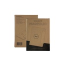 MagFolio - Santhome A5 PU notebook with 15W MagSafe Wireless Charger- Navy Blue