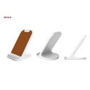 BASEL - @memorii Recycled 10W Wireless Charger Phone Stand - White