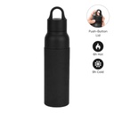 [DWHL 3307] RHODES - Hans Larsen Double Wall Bottle with Push Lid  550 ml - Black 