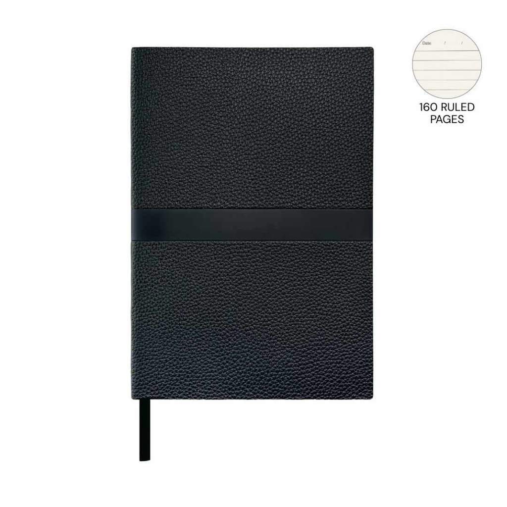 ROVENA - Giftology A5 PU Soft Cover Notebook - Black 