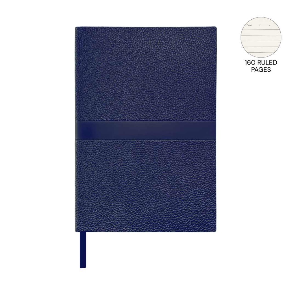 ROVENA - Giftology A5 PU Soft Cover Notebook - Navy Blue