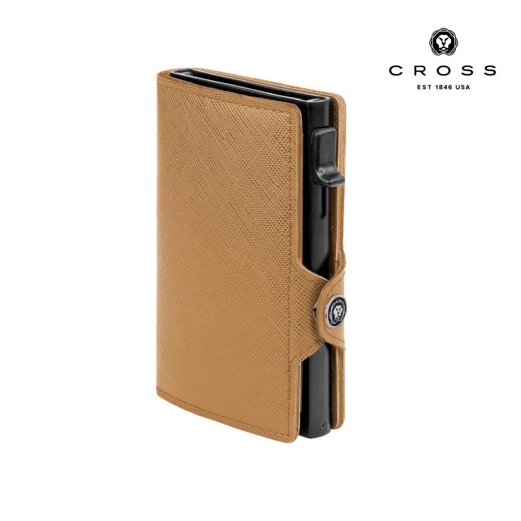 CROSS RFID Card Holder Wallet - Mocha