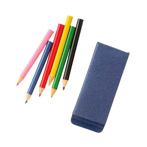 [STGL 5313] ORBE - Giftology Set of 6pcs Color Pencils in Denim Paper Box